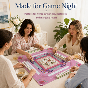 Tappetino Antiscivolo in Pelle per Tavolo da Mahjong Americano, Copertura Personalizzata Stampata per Superficie di Gioco - Product Image 6