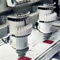 Machine à broder automatique à 16 têtes rondes pour broderie de petits logos personnalisés
