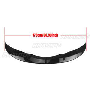 ลิ้นกันชนหน้าสำหรับ BMW E90 E92 E93 M3 ปี 2007-2013 สปลิตเตอร์ สปอยเลอร์ ดิฟฟิวเซอร์ ชุดแต่งกันชน สีดำเงา ลายคาร์บอนไฟเบอร์ - Product Image 2