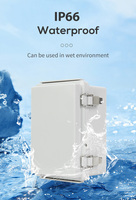 Custodia in plastica impermeabile da esterno per elettronica personalizzazione IP67 ABS scatola di giunzione in plastica con fibbia in acciaio inox