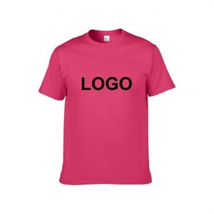 Design OEM ODM Manufacturer Customized logo 200g 100% Cotton Blank Men's T-shirts Slim Fit Plain Color O-Neck T-shirts - Product Image 1