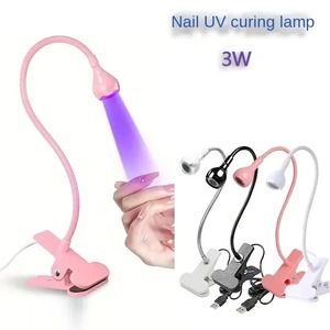 Portable Nail Lights Dryer Ultraviolet UV Lamp Mini Flexible Clip-On Desk USB Gel Curing Manicure Pedicure <b>Tools</b> - Product Image 2