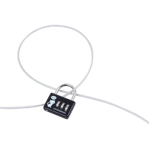 DDAEGGAL Candado de Combinación de 3 Dígitos con Cable de Acero Extendido, Candado para Casco de Bicicleta - Product Image 4