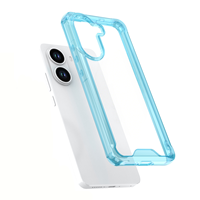 Étuis de téléphone portable transparents en acrylique dur transparent pour Xiaomi Poco X7 Pro Turbo 4 5G TPU Edge Anti couverture arrière jaune