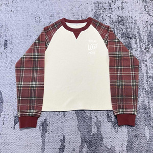 MT1297 Camisetas Personalizadas <span class=keywords><strong>de</strong></span> <span class=keywords><strong>Manga</strong></span> <span class=keywords><strong>Larga</strong></span> con Cuello Redondo y Raglán para <span class=keywords><strong>Hombre</strong></span>, Logotipo con Impresión Completa, Camiseta <span class=keywords><strong>de</strong></span> <span class=keywords><strong>Manga</strong></span> <span class=keywords><strong>Larga</strong></span> <span class=keywords><strong>de</strong></span> Punto Waffle a Cuadros para <span class=keywords><strong>Hombre</strong></span> - Product Image 1