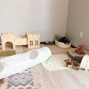 Sperrholz Spielzeug Schloss Spielhaus Pet Hide <span class=keywords><strong>House</strong></span> Holz Kaninchen haus - Product Image 4