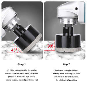 مجموعة عالية الجودة من 9 قطع من لقم الحفر الماسية المثبتة بالتفريغ بسن M14 مع صندوق، تشمل مقاسات 6 و8 و10 و12 و20 و35 و45 و68 ملم لقطع الثقوب السداسية - Product Image 6