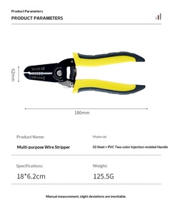 Key plate multi-function <b>wire</b> <b>stripper</b> electrician special 16-in-one stainless steel industrial grade multi-function <b>wire</b> - Product Image 6