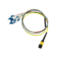 Jaringan Produsen OEM Odtr Olt Gpon Onu Konektor 12 24 Core Ribbion Mpo Mtp Lc sc Kabel Patch Fiber Optik