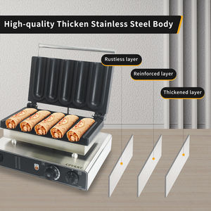 Machine à gaufres électrique professionnelle en <span class=keywords><strong>acier</strong></span> inoxydable pour wraps de poulet au New-Mexique, barbecue et burritos - Product Image 6