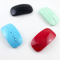 Souris optique ultra-fine 2,4 G à vente directe, 1000 DPI, sans fil, rétroéclairée par LED, ergonomique, mini USB pour PC/ordinateur portable, usage bureautique