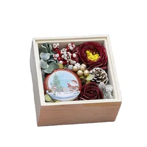 신상품 비누 꽃 선물 상자 크리스마스 선물 상자 향초 크리스마스 선물 아이디어