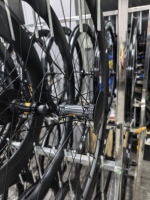 Jeu de roues de vélo de route tubulaire à frein à disque en carbone 25 mm 700C TuoHai JD5N Sapim CX Ray