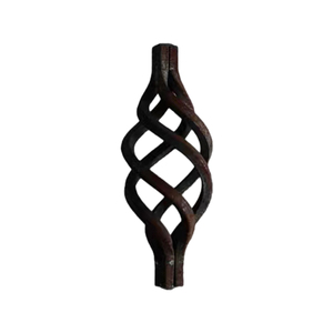Composants décoratifs en acier forgé : Poteau de balustrade pour portail, clôture, garde-corps et balustrade - Product Image 4