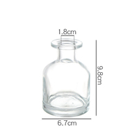 Daize Bouteille diffuseur d'arômes en verre grande capacité, transfrontalière, 1 bouteille d'arôme, vase à fleurs créatif, bouchon vide pour diffuseur sans flamme à bâtonnets de rotin