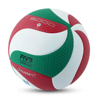 Volleyball de plage en caoutchouc gonflable durable de Offre Spéciale 18 panneaux imperméable coloré officiel taille 5 fabriqué à partir de cuir PU