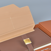 Ensemble de carnets d'affaires haut de gamme personnalisés, multicolores, multi-accessoires, ensemble cadeau de bureau, papier épais, logo estampé à l'or