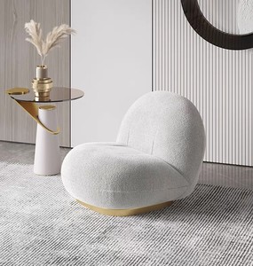 हल्के लक्जरी सरल घर नेटवर्क लाल आरामदायक सिंडी कुर्सी क्लाउड कुर्सी मेमने वेवेट सिंगल अवकाश कुर्सी लाइट लक्जरी सोफा - Product Image 2