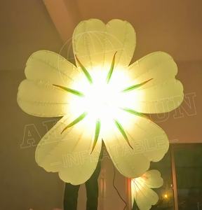 1,5 m/2M/3m decoración de fiesta globo de flores de interior Flor de lirio inflable rosa con luz Led - Product Image 2