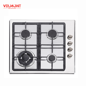 Chuyên NGHIỆP 4 Burner thép không gỉ gas HOB 24 inch với gang grates CE CB chứng nhận - Product Image 1