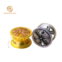 Yoyo en plastique transparent avec roues lumineuses LED de 5,5 cm pour enfants débutants, jouet anti-stress et jeu sportif pour les doigts, vente en gros