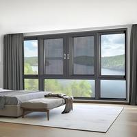 Villas Fenêtre coulissante vitrée moderne Fenêtres en aluminium de haute qualité pour la maison
