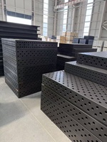 Meja Las 3D D28 Tahan Lama, 5 Sisi dengan Grid Presisi Modular dan Permukaan Berlapis Nitrida Plasma
