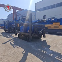 Machine d'équipement remorquée de puits d'eau de plate-forme de forage rotatoire hydraulique efficace de 300m pour la plate-forme de forage de puits d'eau de forage