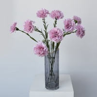 Vente en gros de tiges de fleurs de carnations artificielles pour la décoration