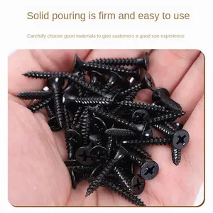 Customizable Size High-Strength Phosphated Black Drywall Nails Gypsum Board Fine-Toothed Self-Tapping Screws