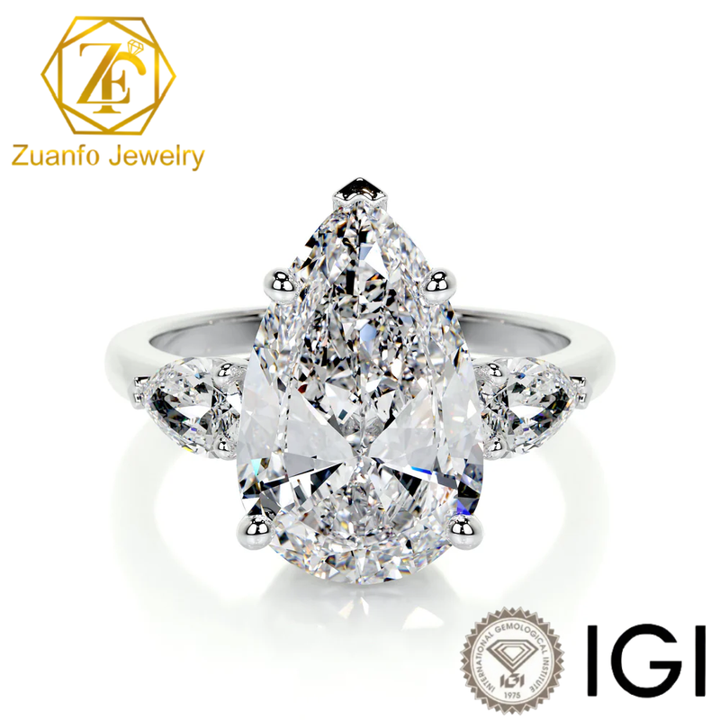 Lab Grown Synthetic Diamond Ring for