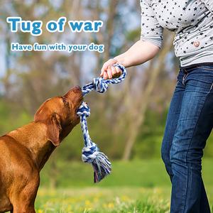 Yıkılmaz köpek ağır köpek Ate halat oyuncak köpek yemek halat römorkör oyuncaklar köpekler için - Product Image 5