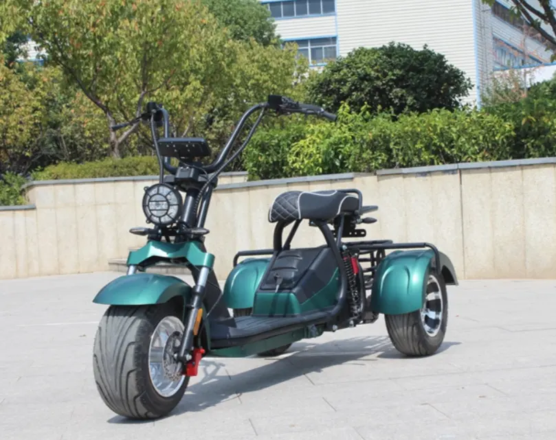 شحن مجاني من مستودع الاتحاد الأوروبي والمملكة المتحدة بالولايات المتحدة الأمريكية دراجة ثلاثية العجلات ثلاثية العجلات 3 عجلات E دراجة ثلاثية العجلات ذات تعليق عريض سكوتر كهربائي City Coco للبالغين