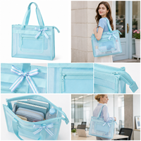 Sac fourre-tout ajouré en maille, sac de plage transparent, options multi-tissus, personnalisation couleur/logo/accessoires, échantillonnage rapide OEM/ODM