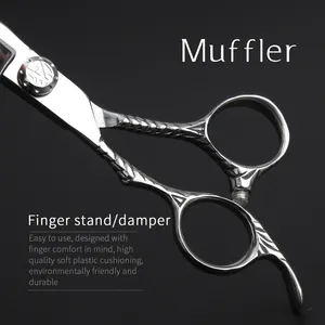 6 Inch Left-handed Hairdressing Hair Styling Scissors Hair Cutting Barber Thinning Scissors Set With 440c Steel For Salon
