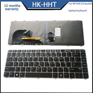 Clavier interne pour ordinateur portable HK-HHT US pour <span class=keywords><strong>HP</strong></span> EliteBook 840 850 <span class=keywords><strong>820</strong></span> 845 855 <span class=keywords><strong>G3</strong></span> G4, clavier anglais - Product Image 4