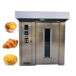 Rotary Rack croissant untuk memanggang roti memasak listrik gas diesel biskuit oven mesin roti Stainless Steel - Product Image 1