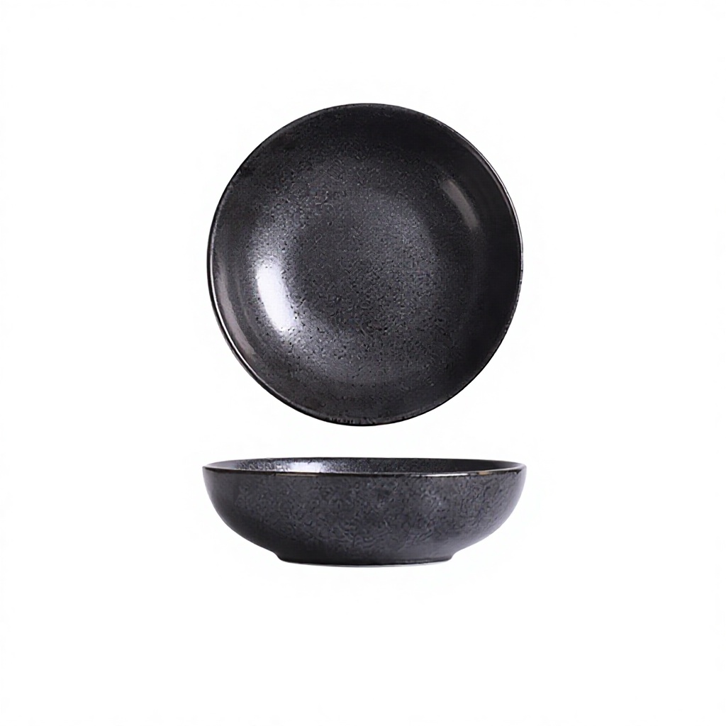 8 inch deep plate-night shadow black