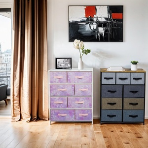 8-Schubladen Wohnzimmer Truhe Schlafzimmer Stoffs chrank Stoffs chu blade Stoff Kommode - Product Image 5