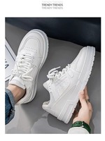 2025 mode blanc baskets décontractées pour femmes épaisse plate-forme semelle confortable quotidien chaussures de sport nouveaux hommes chaussure
