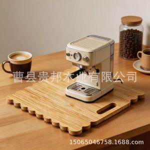 Base de madera maciza para máquina de café con ruedas para uso en cocina, hogar, pequeña tienda o molinillo. - Product Image 2