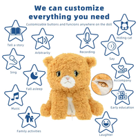 Boneka Hewan Plushie Custom Bentuk Koala Lembut, Boneka Isi Dakron OEM, Desain Sesuai Pesanan, Dapat Dipeluk, Pereda Stres untuk Anak-Anak, Grosir