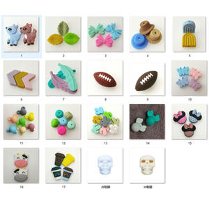 Meilleure vente de qualité alimentaire mignon forme d'animal dentition bijoux à bricoler soi-même accessoires perles focales Silicone perles de vache en Silicone en vrac - Product Image 4
