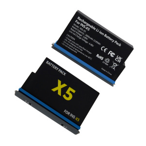 <span class=keywords><strong>Batteria</strong></span> originale per fotocamera 360x5 3.89V 2800 agli ioni di litio <span class=keywords><strong>a</strong></span> doppia protezione compatibile con ricarica rapida 360 X5/X5 Pro Action Stock - Product Image 2