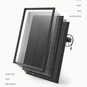 Prix de gros Aferiy 90% de transparence 23% d'efficacité de conversion élevée 120W Panneau solaire en verre anti-poussière MONO - Product Image 1