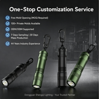 Mini lampe torche haute puissance 1500 lumens en alliage d'aluminium, rechargeable par Type-C, étanche IP65, faisceau réglable, portée 200-300M, EDC