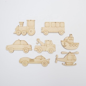 2023 juego de colorear temático de vehículos de madera ecológico de alta calidad nuevo estilo DIY juguete educativo para niños - Product Image 3