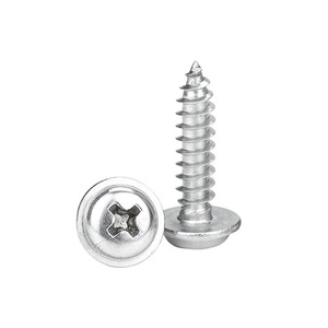Phillips Head Self Tapping Screws M2 M2.3 M2.6 M3 M4 Round Head With Washers Metric Steel Fasteners For Metal - Product Image 3