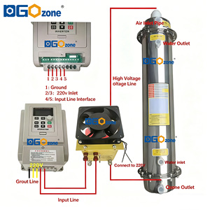 Générateur d'ozone haute concentration 100G, longue durée de vie, refroidissement par <span class=keywords><strong>eau</strong></span>, quartz, machine à ozone industrielle pour la reproduction de semis - Product Image 6