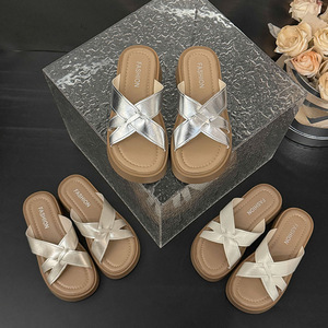 Women's Summer New Arrival Height Enhancing Thick Soled Flat Thong <b>Sandals</b> 2026 Versatile Casual <b>Sandals</b> for Women - Product Image 5